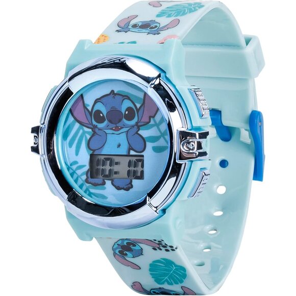 Disney Stitch Kids LCD Watch – Flashing Light-Up Dial, Digital Time Display, Adj - Picture 7 of 10